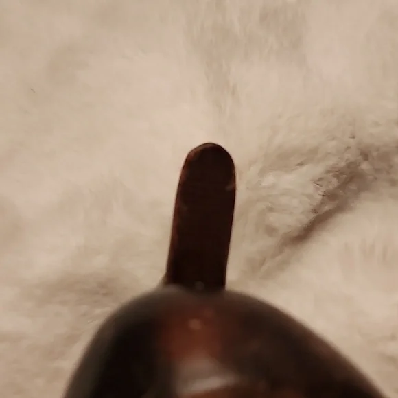 VINTAGE WOODEN DECOY DUCK SOLID WOOD FIGURE TABLETOP DECOR POLISHED FOLK ART. - Picture 7 of 10